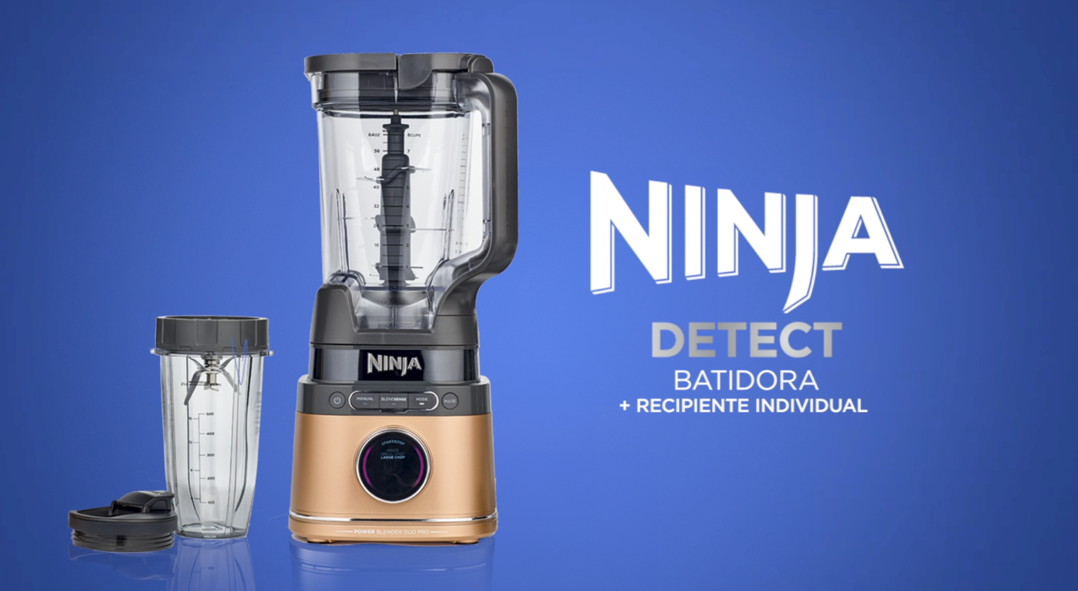 Ninja 2-in-1 Detect Power Blender Pro & Single Serve, 1200 W